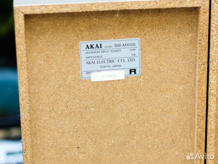 Колонки Akai sw-mx 105 (Japan)