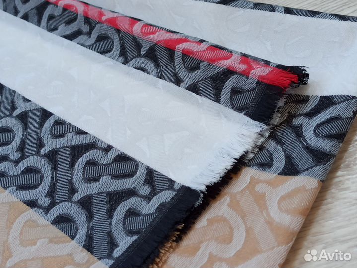 Палантин Burberry Кашемир бежевый 5цветов