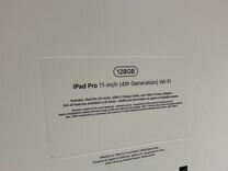 Новый iPad Pro 11” M2 2022 128 Gray Wifi