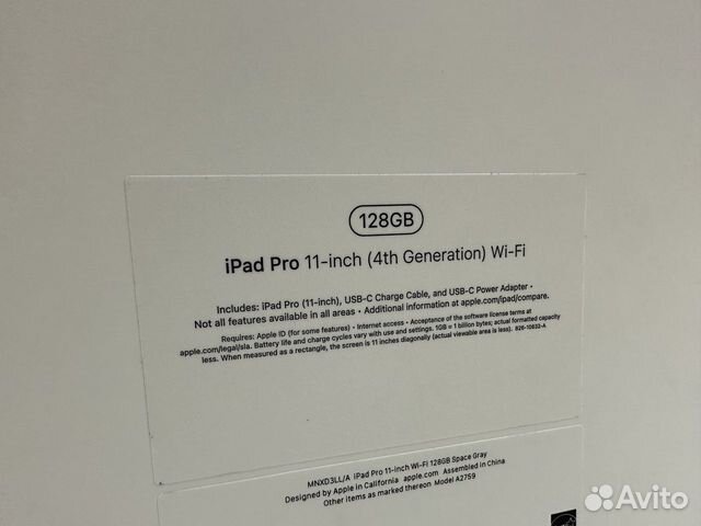 Новый iPad Pro 11” M2 2022 128 Gray Wifi объявление продам