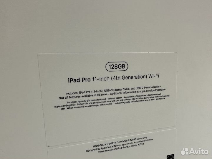 Новый iPad Pro 11” M2 2022 128 Gray Wifi
