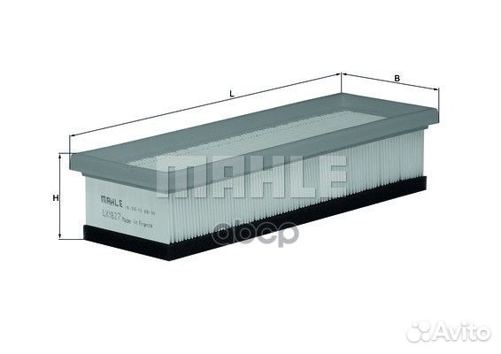 LX 1827 mahleфильтр воздушный Ford, Alfa Romeo