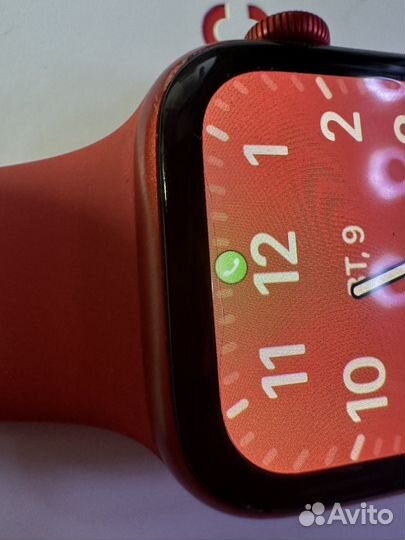 Часы apple watch 6 44 mm red