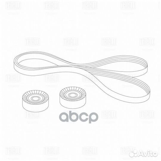 Комплект поликлинового ремня VW polo sedan RUS