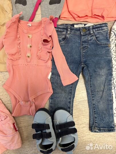 Вещи пакетом на девочку 74 80