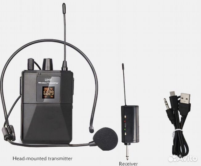 Микрофон головной с передатчиком