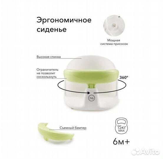 Сиденье для ванной Happy baby favorite от 6 мес