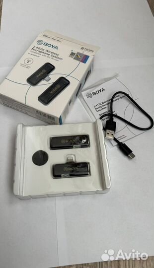 Беспроводной петличный микрофон boya wm3t2-d1