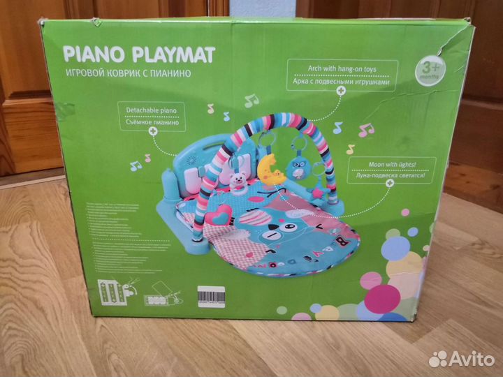 Игровой развивающий коврик с пианино baby GO