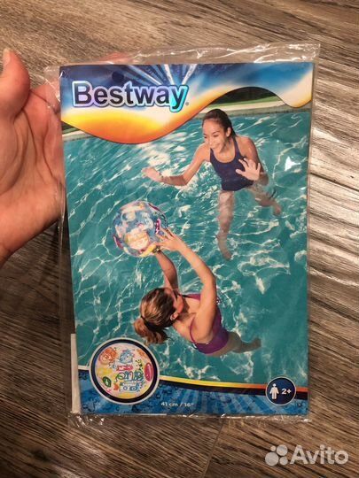 Мяч для плавания детский пляжный