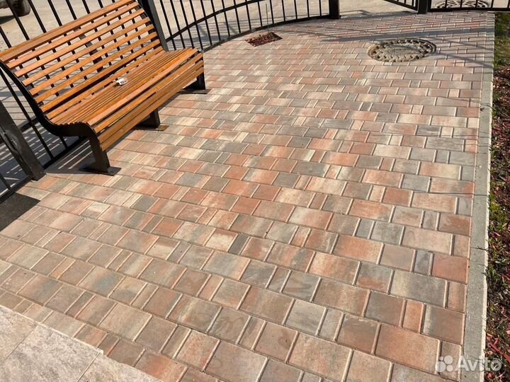 Тротуарная плитка брусчатка Соlоr Мiх Браер