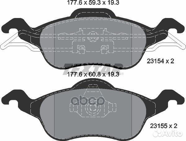 2315402 колодки дисковые передниеFord Focus 1