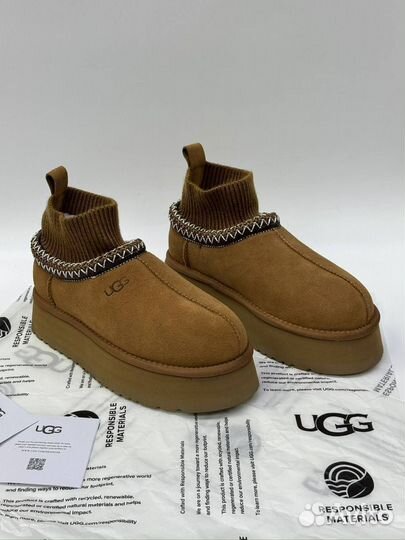 Ugg женские на платформе мех овчина натуральная