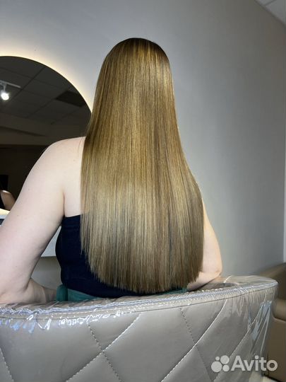 Кератиновое выпрямление волос