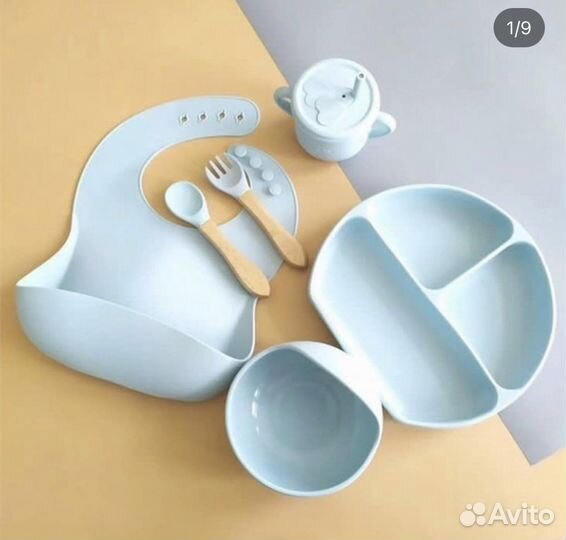 Набор силиконовой посуды от 6 месяцев