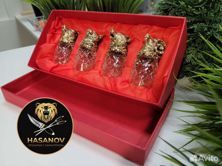 Хрустальные рюмки перевертыши