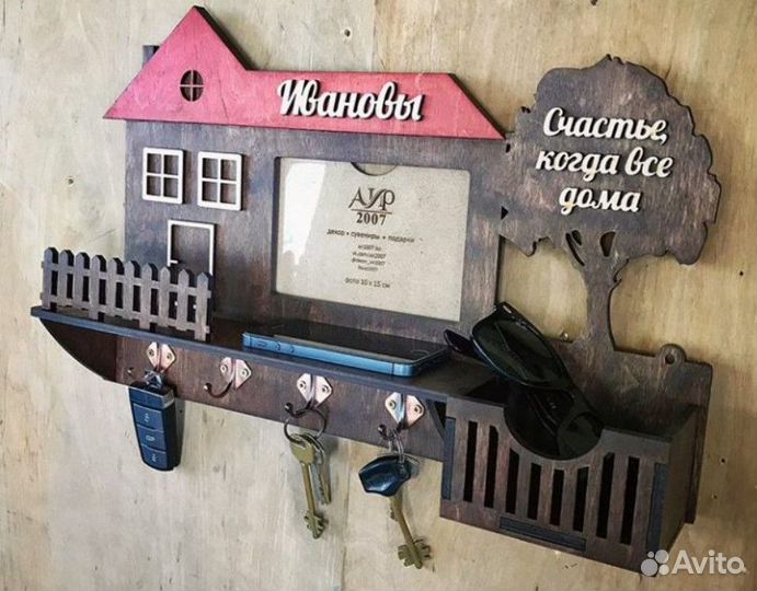 Именная ключница с фотографией