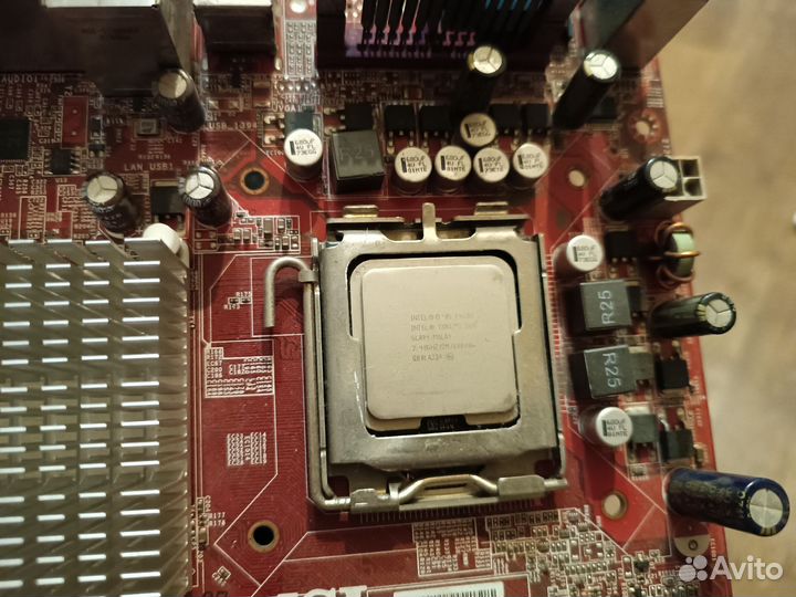 Материнская плата с процессором