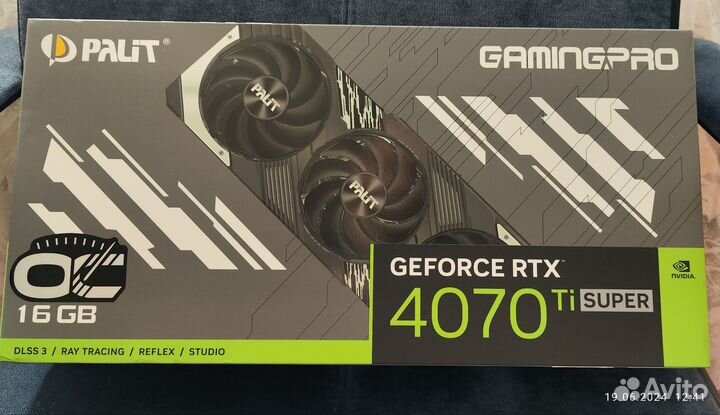 Видеокарта Palit rtx 4070 Ti Super GamingPro