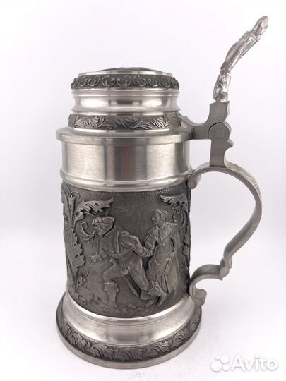 Коллекционная оловянная пивная кружка Giesser