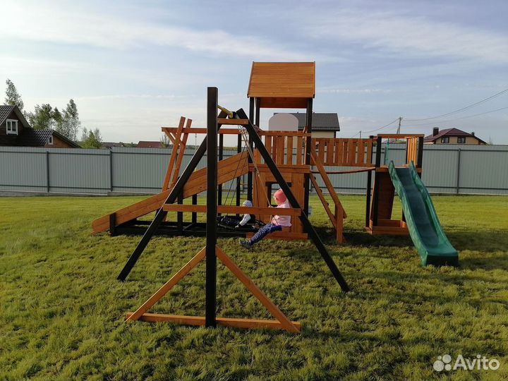 Детские деревянные площадки для дачи
