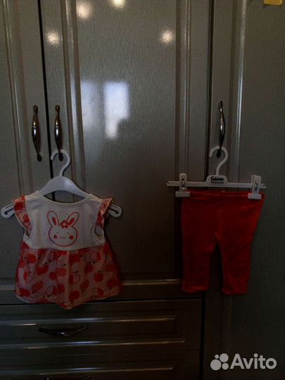Вещи пакетом на девочку 74 80