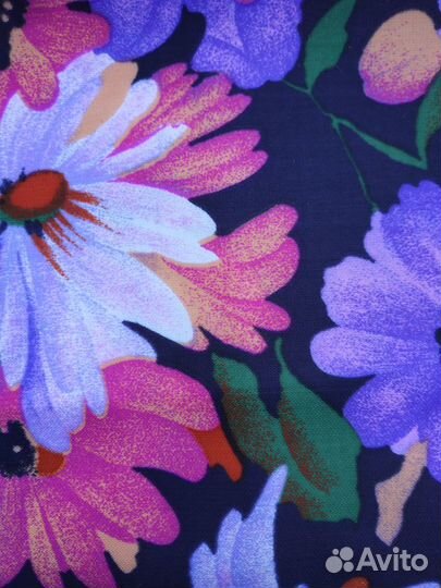 Ткань летняя, п/эстер, отрез 2,5метра. импорт СССР