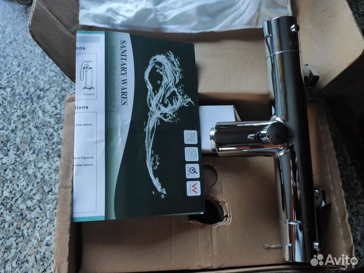 Смеситель для ванны с термостатом