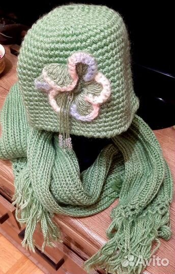 Набор шапка шарф женский