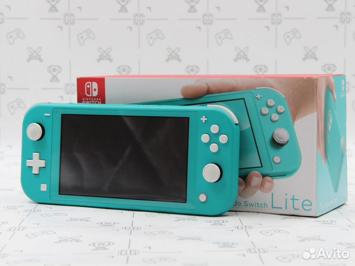 Игровая приставка Nintendo Switch Lite Turquoise 256GB В коробке