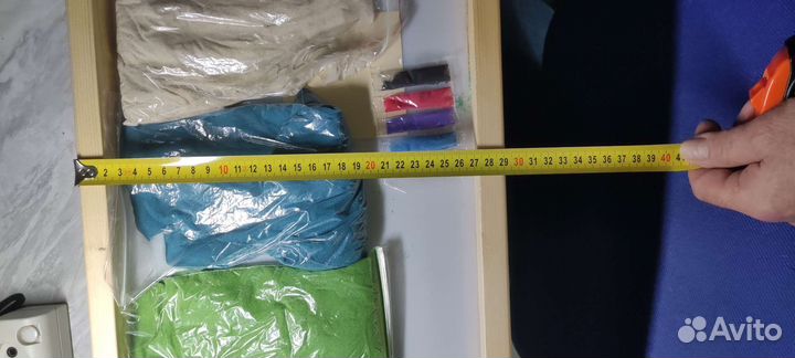 Рисование песком со световой подсветкой