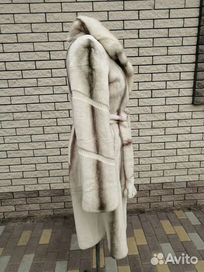 Шуба из стриженного бобра женская