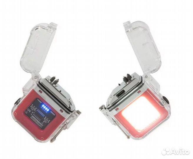 Плазменная зажигалка со светодиодной лампой