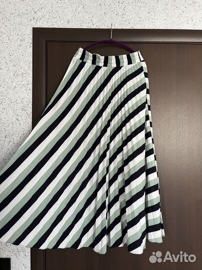 Юбка плиссерованная длинная 48