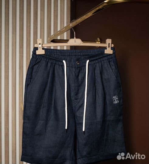 Шорты льняные мужские brunello cucinelli