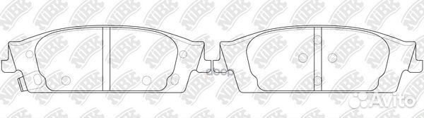 Колодки задние nibk PN0657 PN0657 NiBK