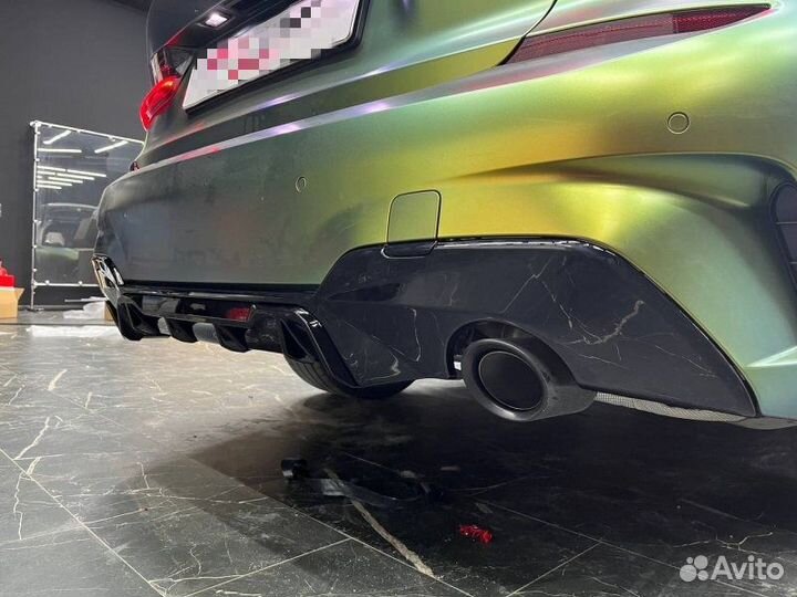 Задний диффузор G20 MP Competition style черный