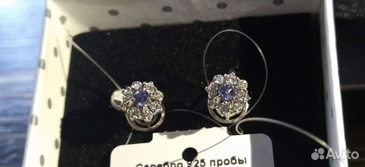 Серьги серебряные 925 пробы
