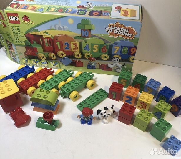 Lego Duplo 10558 поезд Считай и играй, 31 деталь