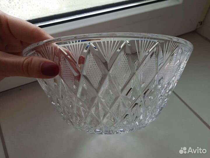 Салатница салатник хрустальный советский СССР