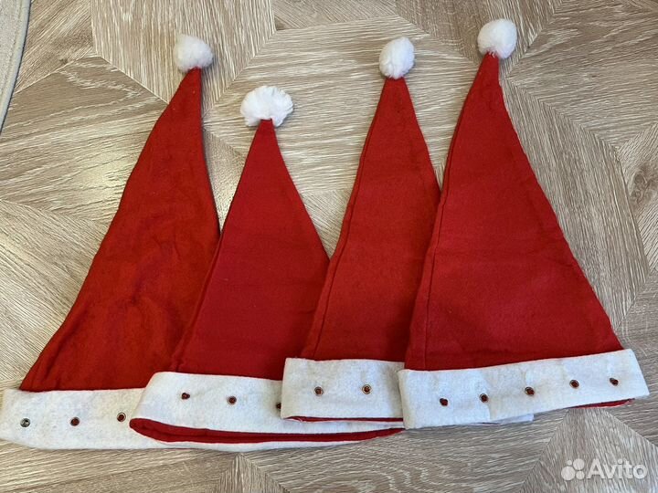 Новогодний колпак (шапка) деда мороза