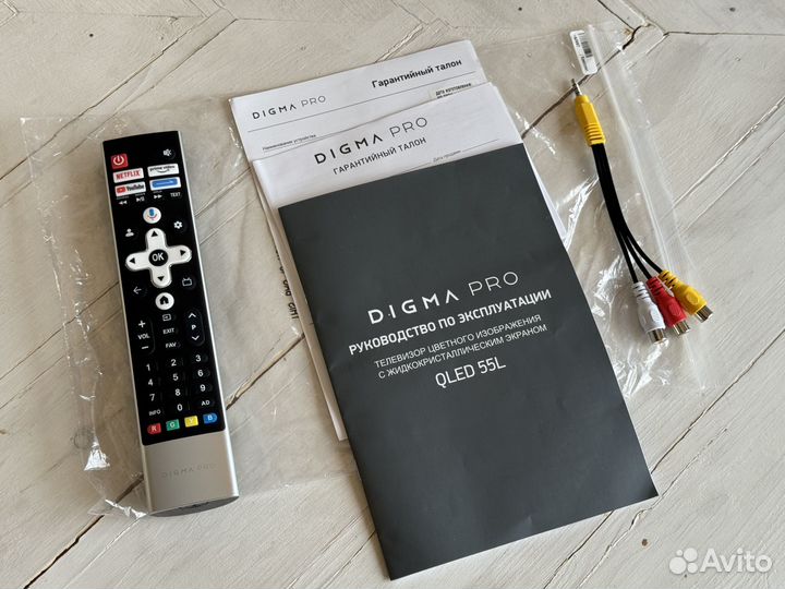 Телевизор 120 Гц Digma PRO qled 55L, 4K, 55