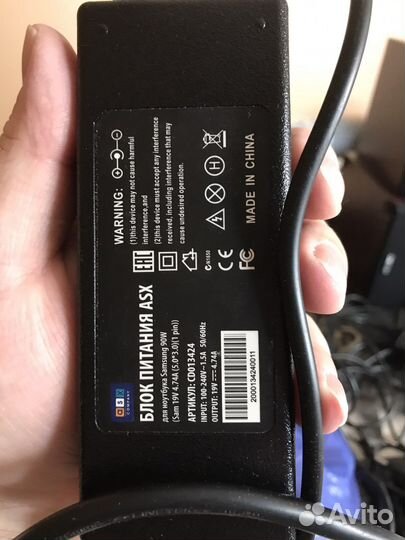 Кабель/блок питания для ноутбука samsung