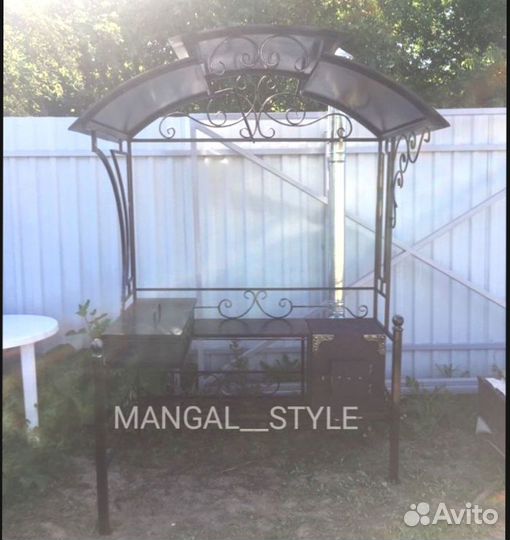 Мангал с крышей