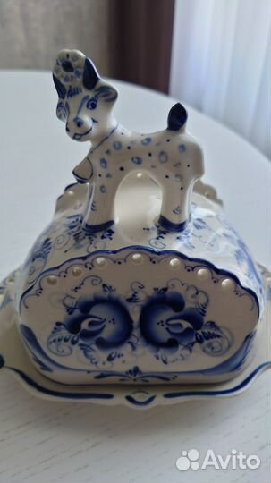 Масленка гжель