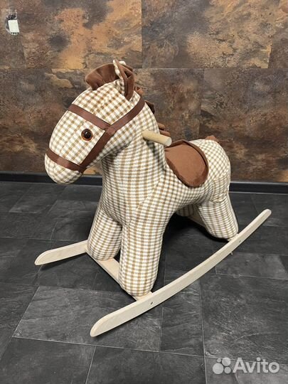 Лошадка качалка деревянная