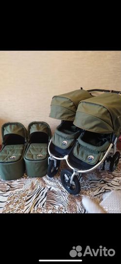 Коляска 2 в 1 для двойни Bumbleride