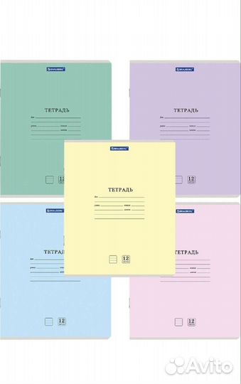 Тетрадь 12 листов в клетку и линию