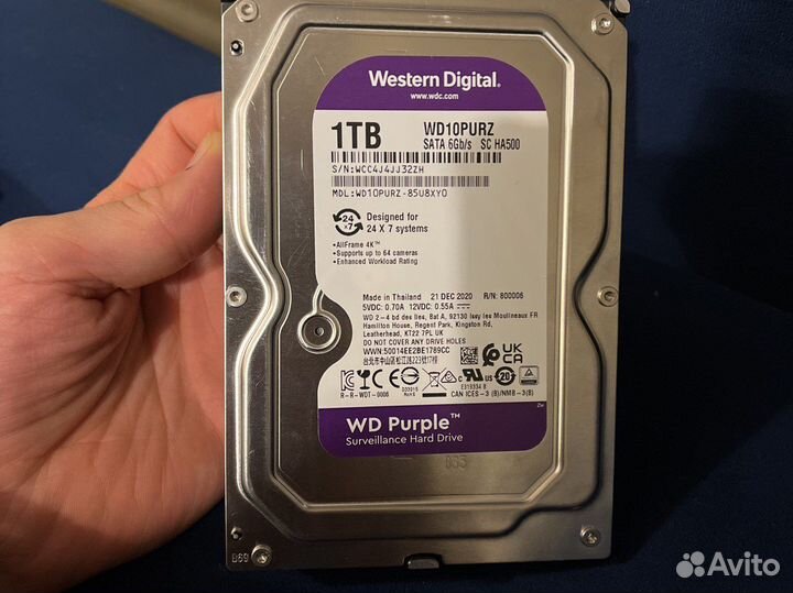 Жесткий диск 1 тб wd purple