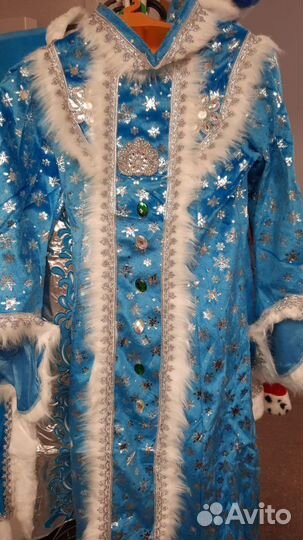 Костюм Снегурочки Лебедушка для девочки